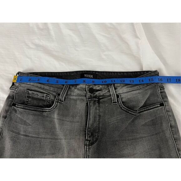 NYDJ Women's Lift X Tuck High Rise Ami Ankle Skinny Jeans Dark Gray Size 12 - Picture 8 of 13